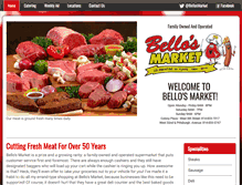 Tablet Screenshot of bellosmarket.com